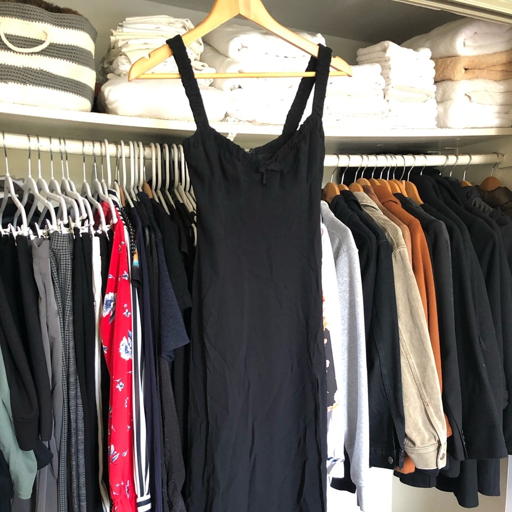 Reformation Peridot Dress in Black, Size 0
